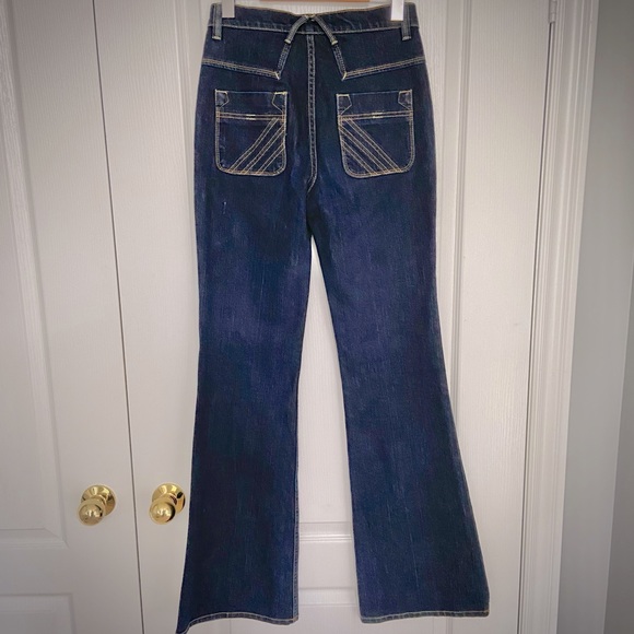 BEBE 7pocket High Waisted Wide Leg Jeans - Picture 2 of 6